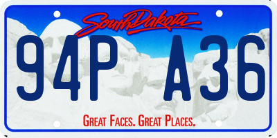 SD license plate 94PA36