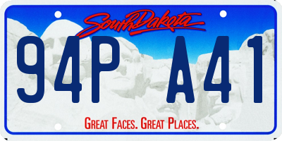 SD license plate 94PA41