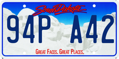 SD license plate 94PA42