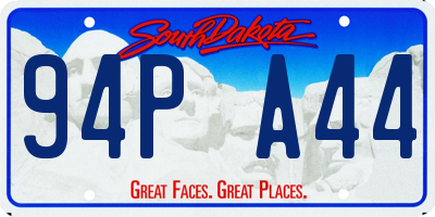 SD license plate 94PA44