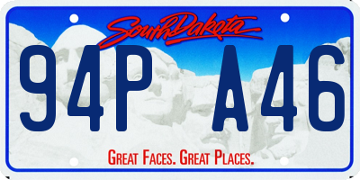 SD license plate 94PA46