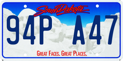 SD license plate 94PA47