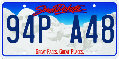 SD license plate 94PA48