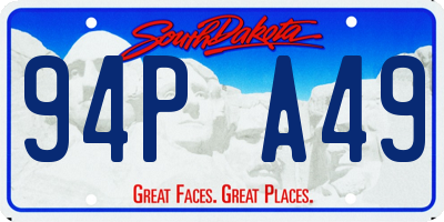 SD license plate 94PA49