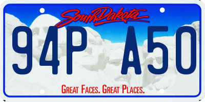 SD license plate 94PA50