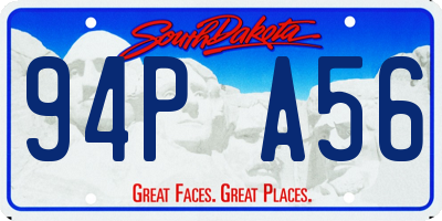 SD license plate 94PA56