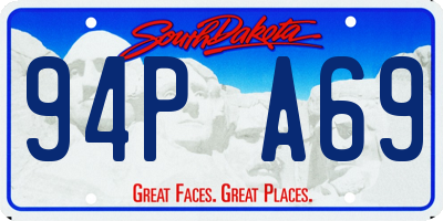 SD license plate 94PA69