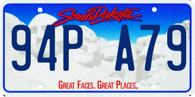 SD license plate 94PA79