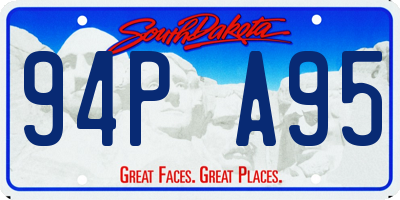 SD license plate 94PA95