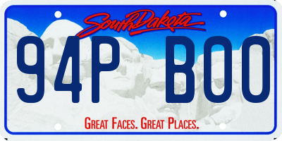 SD license plate 94PB00