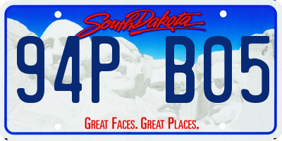SD license plate 94PB05