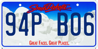 SD license plate 94PB06