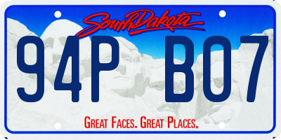 SD license plate 94PB07