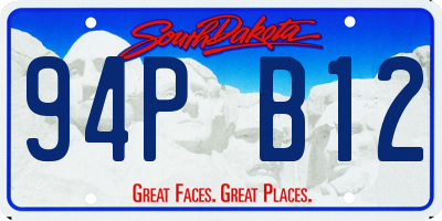 SD license plate 94PB12