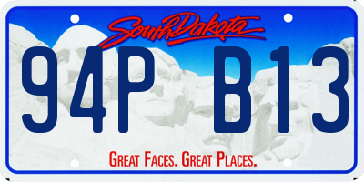 SD license plate 94PB13