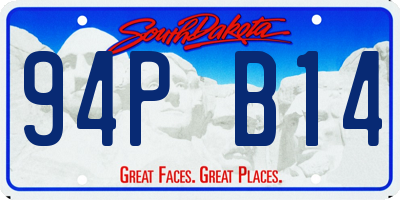 SD license plate 94PB14