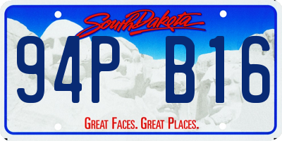 SD license plate 94PB16