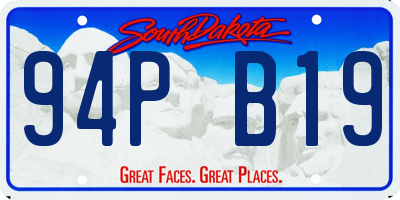 SD license plate 94PB19
