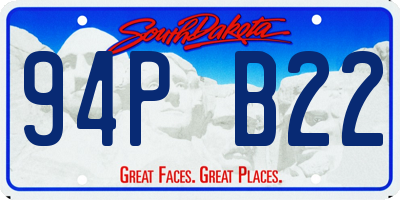 SD license plate 94PB22