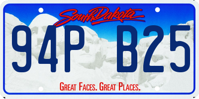 SD license plate 94PB25