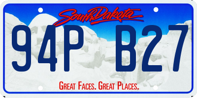 SD license plate 94PB27