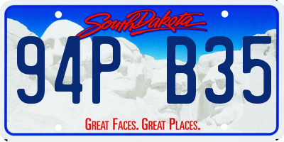 SD license plate 94PB35