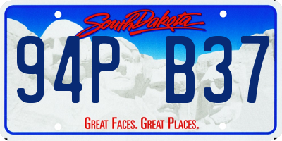 SD license plate 94PB37