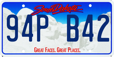 SD license plate 94PB42
