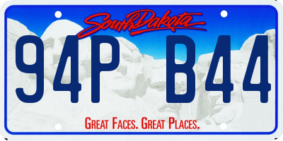 SD license plate 94PB44