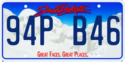 SD license plate 94PB46