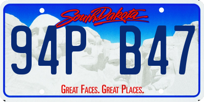 SD license plate 94PB47