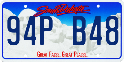 SD license plate 94PB48