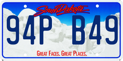 SD license plate 94PB49