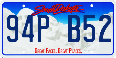 SD license plate 94PB52