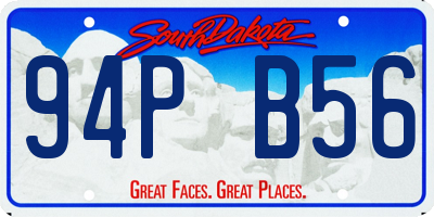 SD license plate 94PB56