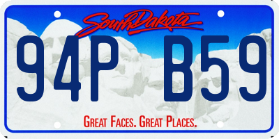 SD license plate 94PB59