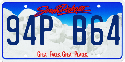 SD license plate 94PB64