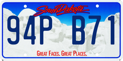 SD license plate 94PB71