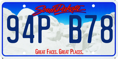 SD license plate 94PB78