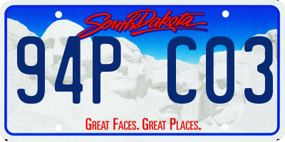 SD license plate 94PC03