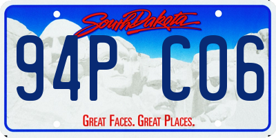 SD license plate 94PC06