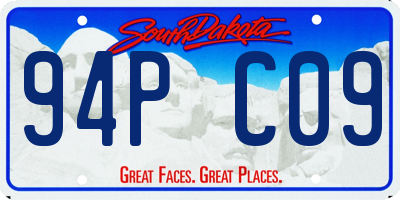 SD license plate 94PC09