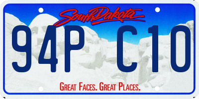 SD license plate 94PC10