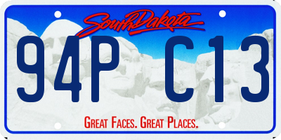 SD license plate 94PC13