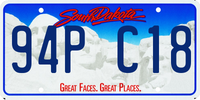 SD license plate 94PC18