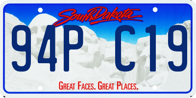 SD license plate 94PC19
