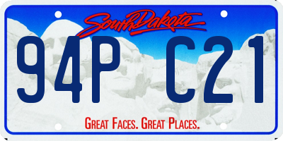 SD license plate 94PC21