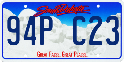 SD license plate 94PC23