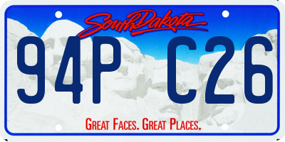 SD license plate 94PC26