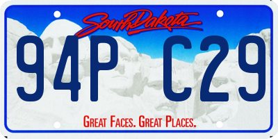 SD license plate 94PC29